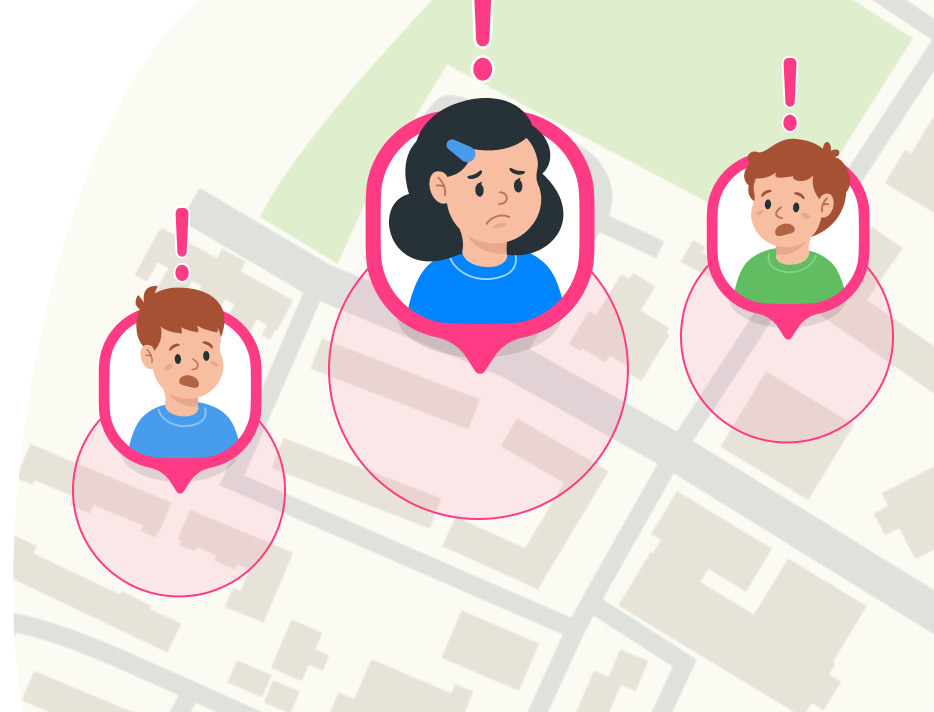 Иллюстрация поиска детей